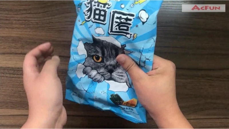 试吃某网红推荐的“烤鱼皮”,一口下去嘎嘣脆,但是特别腥!